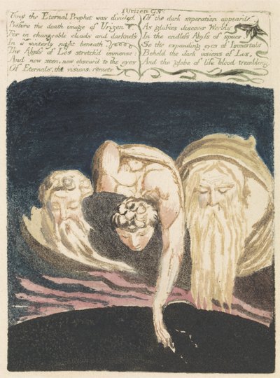 Thus the Eternal Prophet was Divided..., plate 13 from The First Book of Urizen, 1794 by William Blake